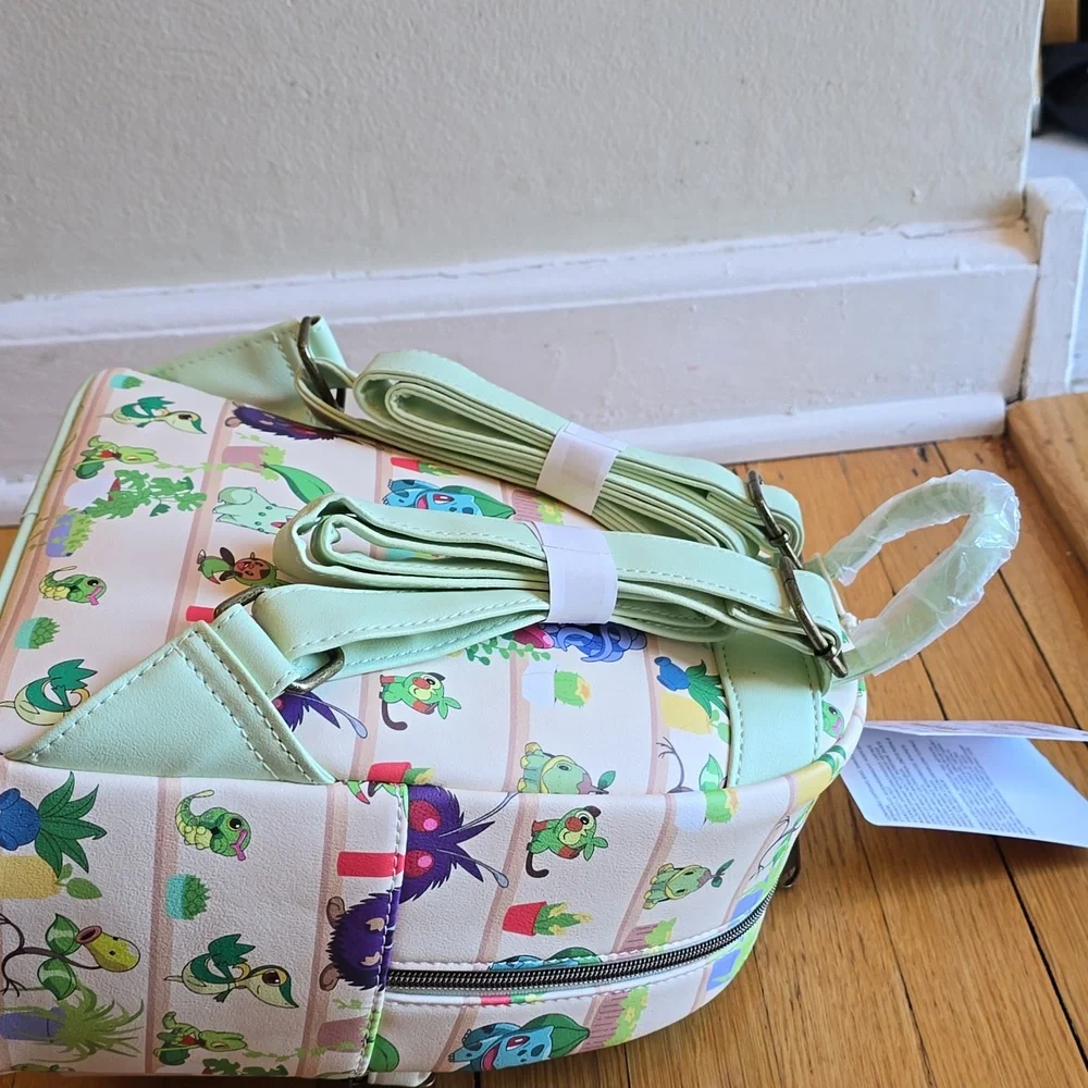 NWT, Loungefly Pokémon Plants Mini Backpack GameStop Exclusive - Picture 9 of 16
